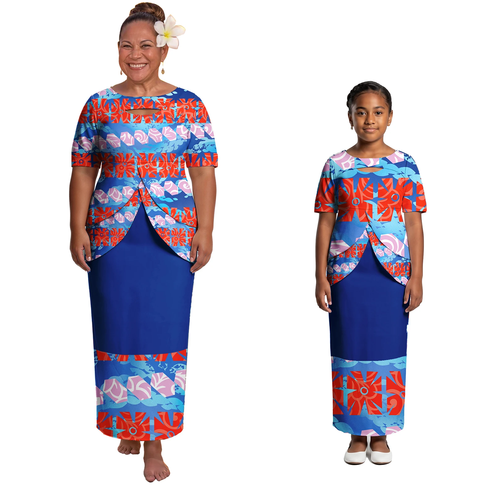 Island New Fashion O-Neck Clothes Polynesian Parent-Child Outfits Samoan Tribal Design Holiday Church Women Girls Puletasi Dress
Island New Fashion O-Neck Clothes Polynesian Parent-Child Outfits Samoan Tribal Design Holiday Church Women Girls Puletasi Dress