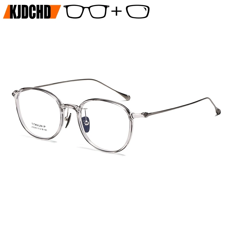 KJDCHD Ретро овальные прогрессивные очки для близорукости и дальнозоркости для мужчин и женщин TR90 из титанового сплава, оптические сверхлегкие очки по рецепту
KJDCHD Ретро овальные прогрессивные очки для близорукости и дальнозоркости для мужчин и женщин TR90 из титанового сплава, оптические сверхлегкие очки по рецепту