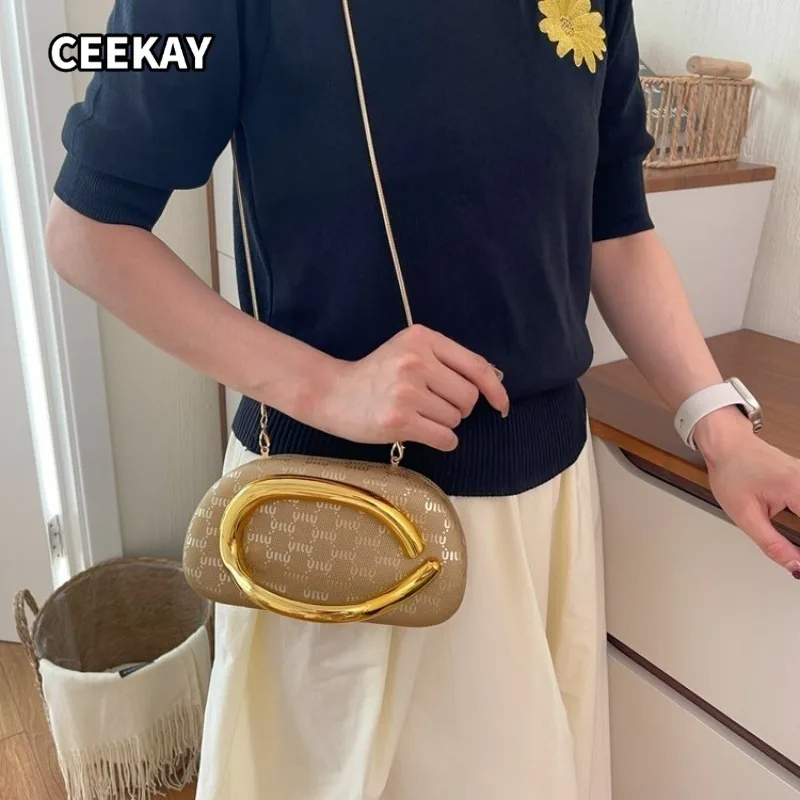CEEKAY All Over Letter Print Hard Mini Cross Bag Slim Metal Chain Strap Oversized Curved Metal Ornament Neutral Shades Ladies
CEEKAY All Over Letter Print Hard Mini Cross Bag Slim Metal Chain Strap Oversized Curved Metal Ornament Neutral Shades Ladies