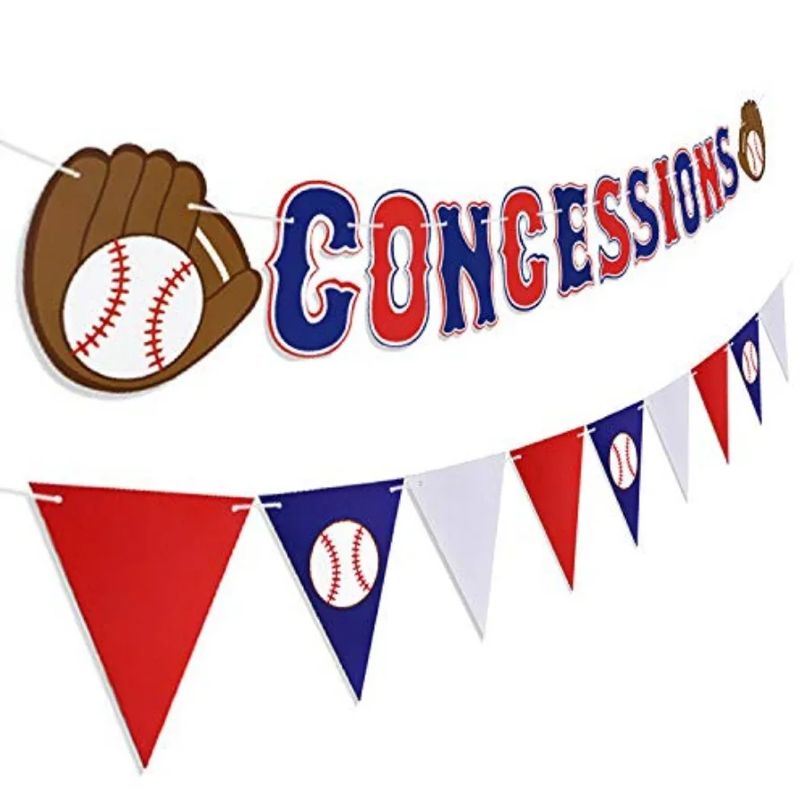 2PCS Baseball Party Concessions Paper Banner - Sports/Baseball Themed First Birthday Party Decorations Supplies Favors Wall Hom
2PCS Baseball Party Concessions Paper Banner - Sports/Baseball Themed First Birthday Party Decorations Supplies Favors Wall Hom