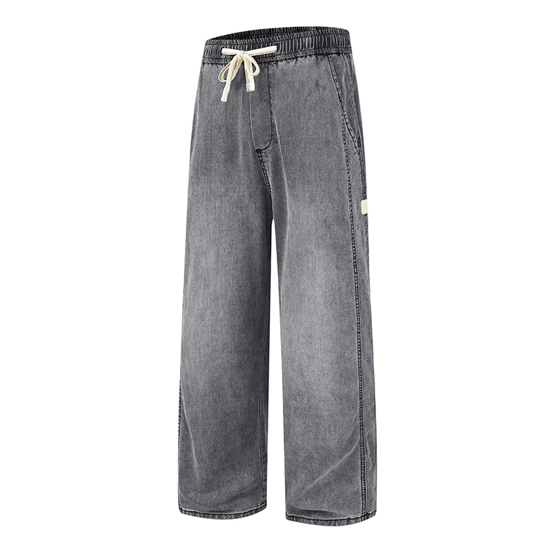 2025 Summer Men Soft Lyocell Fabric Men Jeans Thin Loose Straight Denim Pants Drawstring Elastic Waist Korea Casual Trousers
2025 Summer Men Soft Lyocell Fabric Men Jeans Thin Loose Straight Denim Pants Drawstring Elastic Waist Korea Casual Trousers