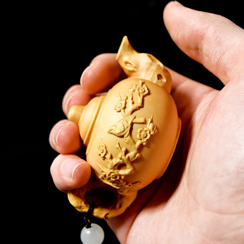 Exquisite Wood carving boxwood ornaments tea pets carving techniques plant plum blossom pots gift
Exquisite Wood carving boxwood ornaments tea pets carving techniques plant plum blossom pots gift
