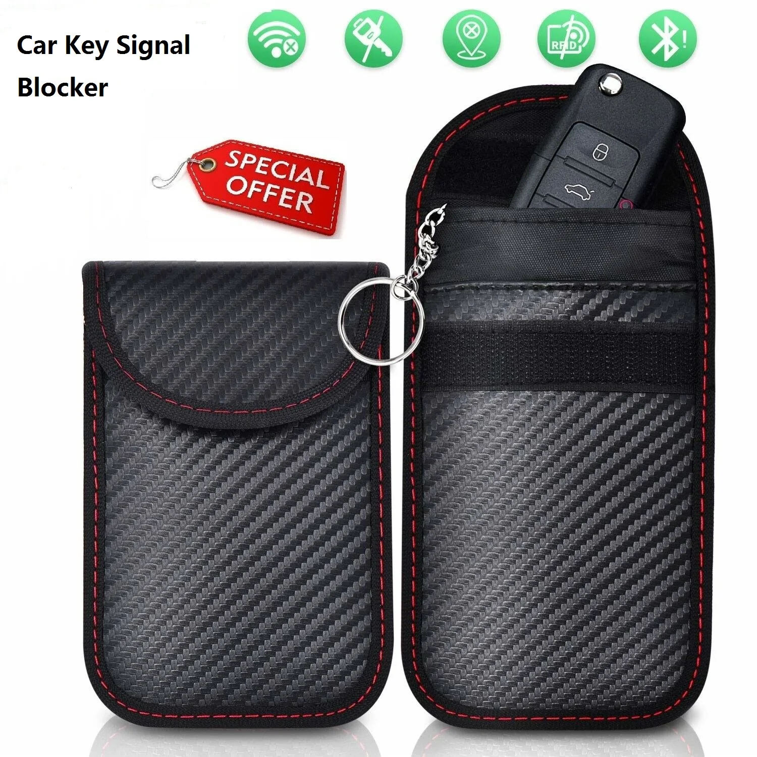 Card Car Keys Case FOB Signal Blocker Bag RFID Shielding Key Credit Card Bags Organizer For Privacy Protection
Card Car Keys Case FOB Signal Blocker Bag RFID Shielding Key Credit Card Bags Organizer For Privacy Protection