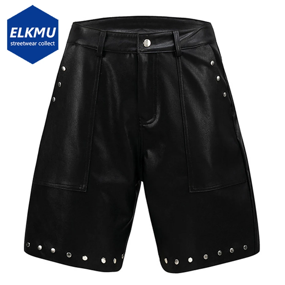 Punk Rivet Leather Shorts Summer Fashion Black PU Leather Shorts Streetwear Harajuku Hip Hop Shorts
Punk Rivet Leather Shorts Summer Fashion Black PU Leather Shorts Streetwear Harajuku Hip Hop Shorts