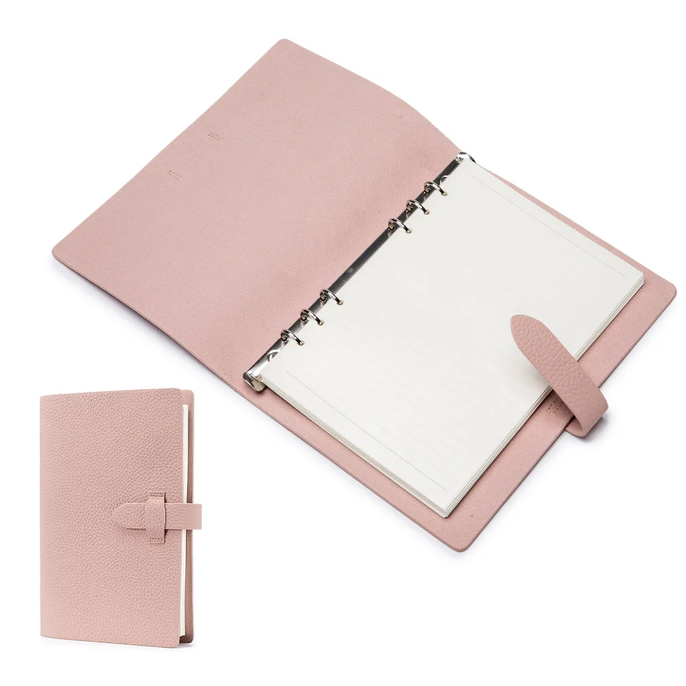 Genuine Leather A5 Loose Leaf Notebook Soft Leather Handaccount Journaling Notebook Portable and Detachable Travelers Notebook
Genuine Leather A5 Loose Leaf Notebook Soft Leather Handaccount Journaling Notebook Portable and Detachable Travelers Notebook