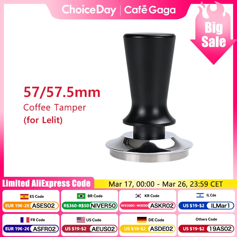57mm 57.5mm Coffee Tamper Constant Pressure Springs Calibrated Tamping For Lelit Anna Anita Tools Flat Base Espresso Accessories
57mm 57.5mm Coffee Tamper Constant Pressure Springs Calibrated Tamping For Lelit Anna Anita Tools Flat Base Espresso Accessories