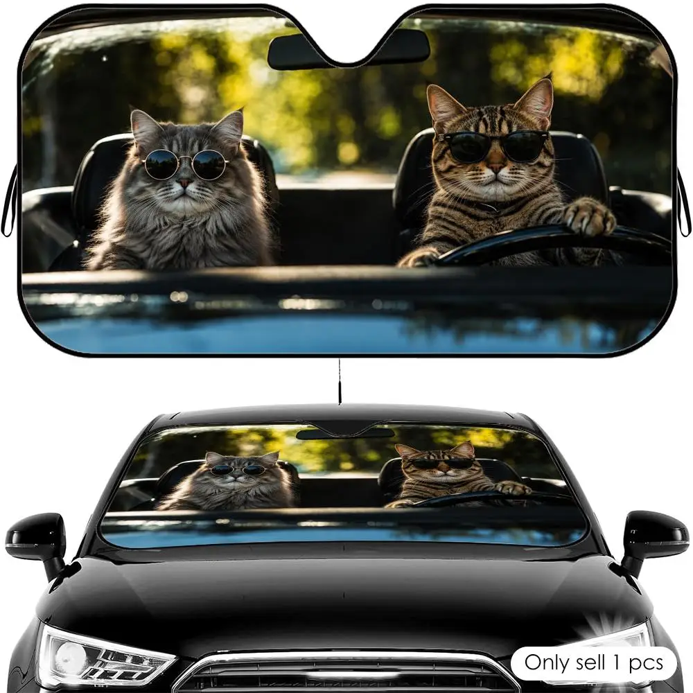 Funny Cat Dog Driver Sun Visor Car Front Windshield Shade UV Block Heat Shield Foldable Universal Fit Cover
Funny Cat Dog Driver Sun Visor Car Front Windshield Shade UV Block Heat Shield Foldable Universal Fit Cover