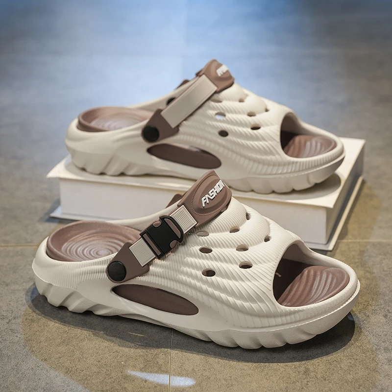 Flat Sandals Beach Shoes Slippers for Men 2026 Summer Wear-resistant Non-Slip Soft and Comfortable Platform Shoes Hole New
Flat Sandals Beach Shoes Slippers for Men 2026 Summer Wear-resistant Non-Slip Soft and Comfortable Platform Shoes Hole New