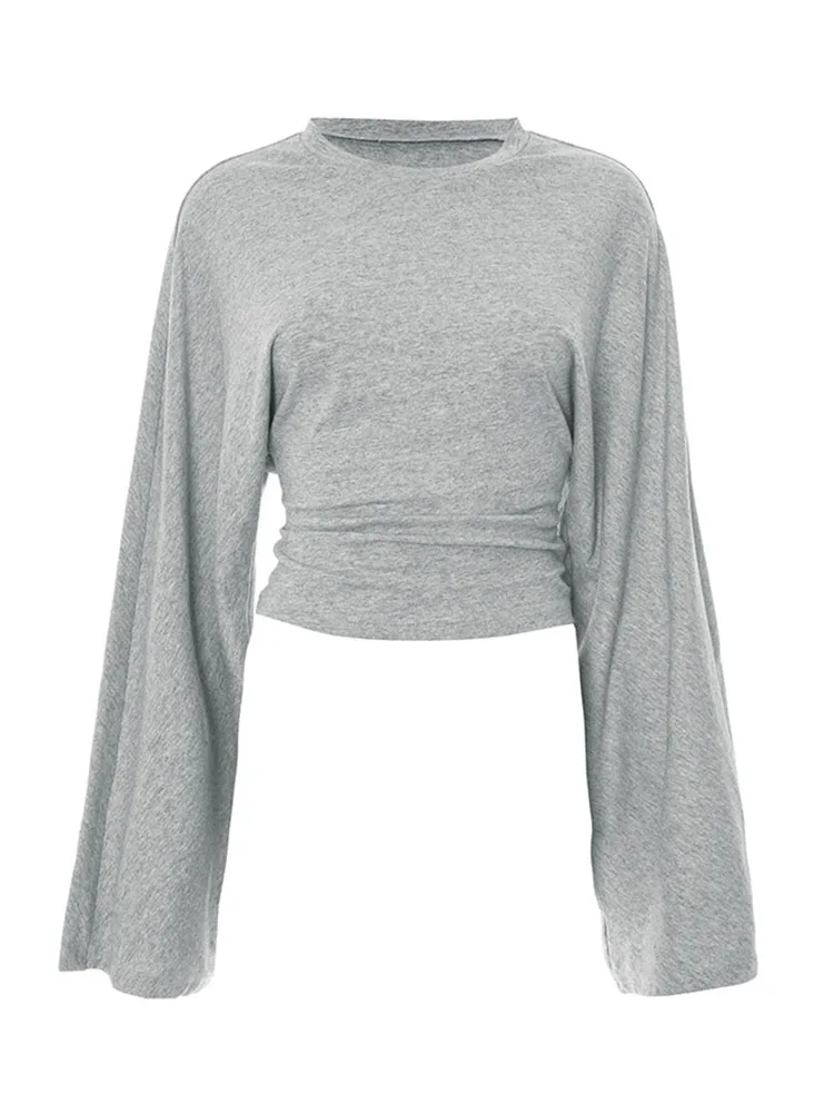 Women's Long Sleeve O-Neck Skinny T-Shirt Monochromatic Crop Top Casual Y2K Streetwear Fashion Pullover Summer Outfit
Women's Long Sleeve O-Neck Skinny T-Shirt Monochromatic Crop Top Casual Y2K Streetwear Fashion Pullover Summer Outfit