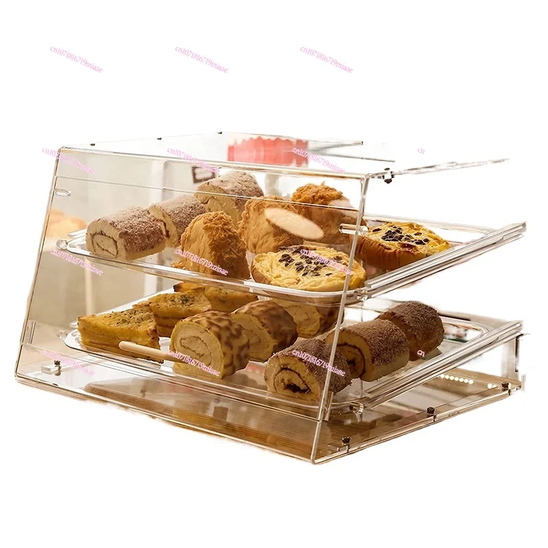 2-level box, front and rear doors with locks, cake dessert cabinet, bakery storage
2-level box, front and rear doors with locks, cake dessert cabinet, bakery storage