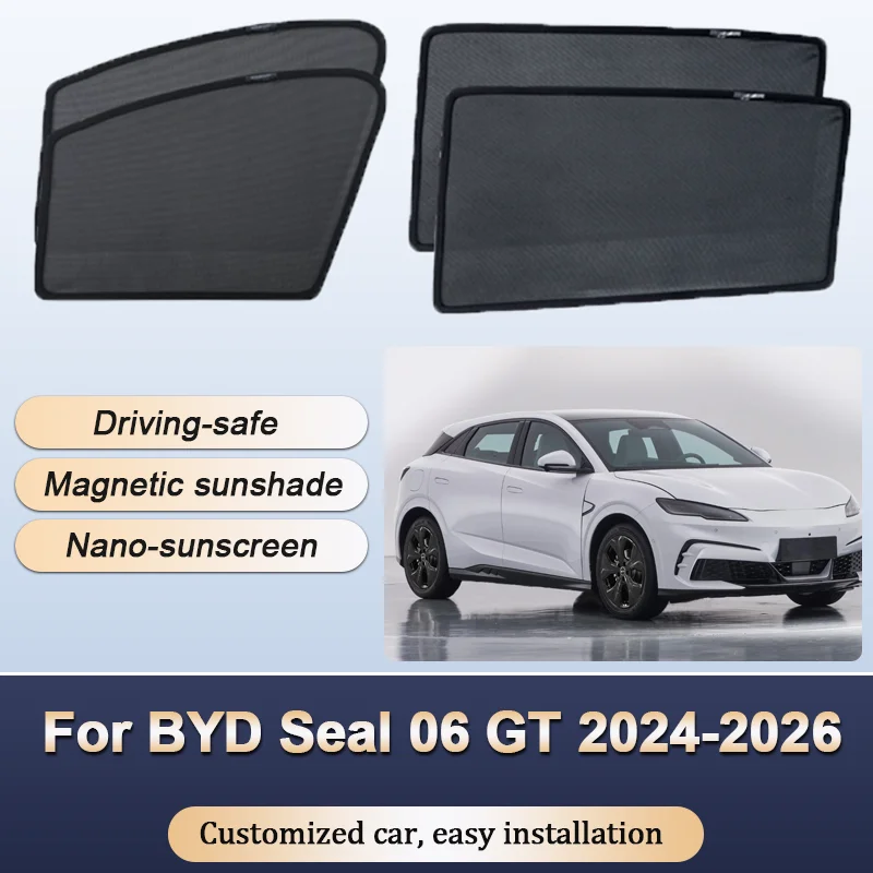 Sun Shades For BYD Seal 06 GT 2024 2025 2026 Sunshades Magnetic Privacy Protection Visor Curtains Windows Auto Accessories
Sun Shades For BYD Seal 06 GT 2024 2025 2026 Sunshades Magnetic Privacy Protection Visor Curtains Windows Auto Accessories