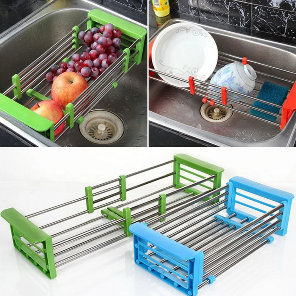 Stainless Steel Adjustable Telescopic Kitchen Over Sink Dish Drying Rack Insert Storage Organizer Fruit Vegetable Tray Drainer
Stainless Steel Adjustable Telescopic Kitchen Over Sink Dish Drying Rack Insert Storage Organizer Fruit Vegetable Tray Drainer