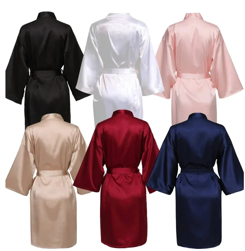 Wedding Party Team Bride Robe Without Letters Kimono Satin Pajamas Bridesmaid Plain Bathrobe SP088
Wedding Party Team Bride Robe Without Letters Kimono Satin Pajamas Bridesmaid Plain Bathrobe SP088
