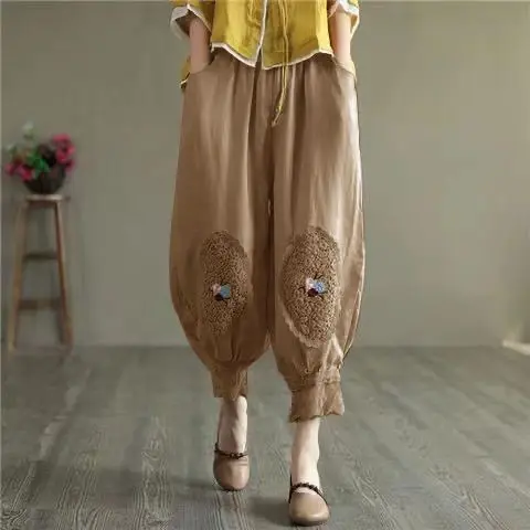 Casual Cotton Linen Women's Pants Spring Summer Loose Lantern Pants High Waist Wide Leg Casual Artistic Vintage Loose Fit S884
Casual Cotton Linen Women's Pants Spring Summer Loose Lantern Pants High Waist Wide Leg Casual Artistic Vintage Loose Fit S884