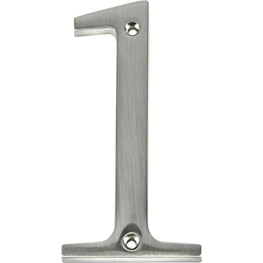 Distinctions 843321 House Number 1, Brushed Nickel Zinc Flush Mount Address Number, Modern Outdoor Address Sign for Front Door,
Distinctions 843321 House Number 1, Brushed Nickel Zinc Flush Mount Address Number, Modern Outdoor Address Sign for Front Door,