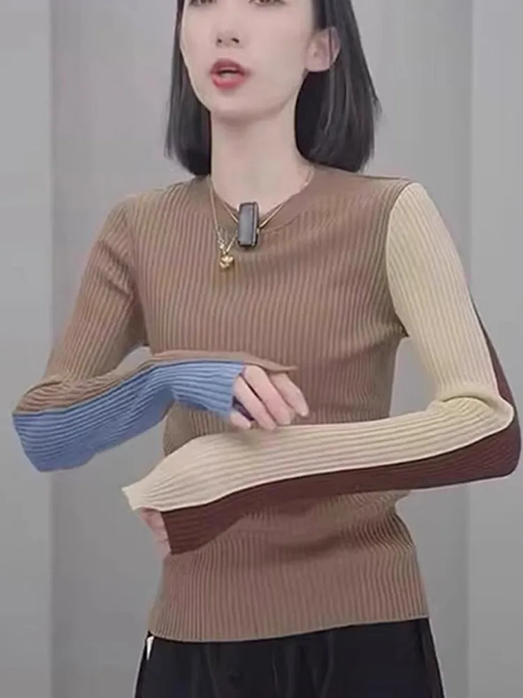 Ele round Ne Long Sve Color Blo Knit Top Faionable Design Base Layer irt Sli Inner Wear Commute Sle Kore...
Ele round Ne Long Sve Color Blo Knit Top Faionable Design Base Layer irt Sli Inner Wear Commute Sle Kore...