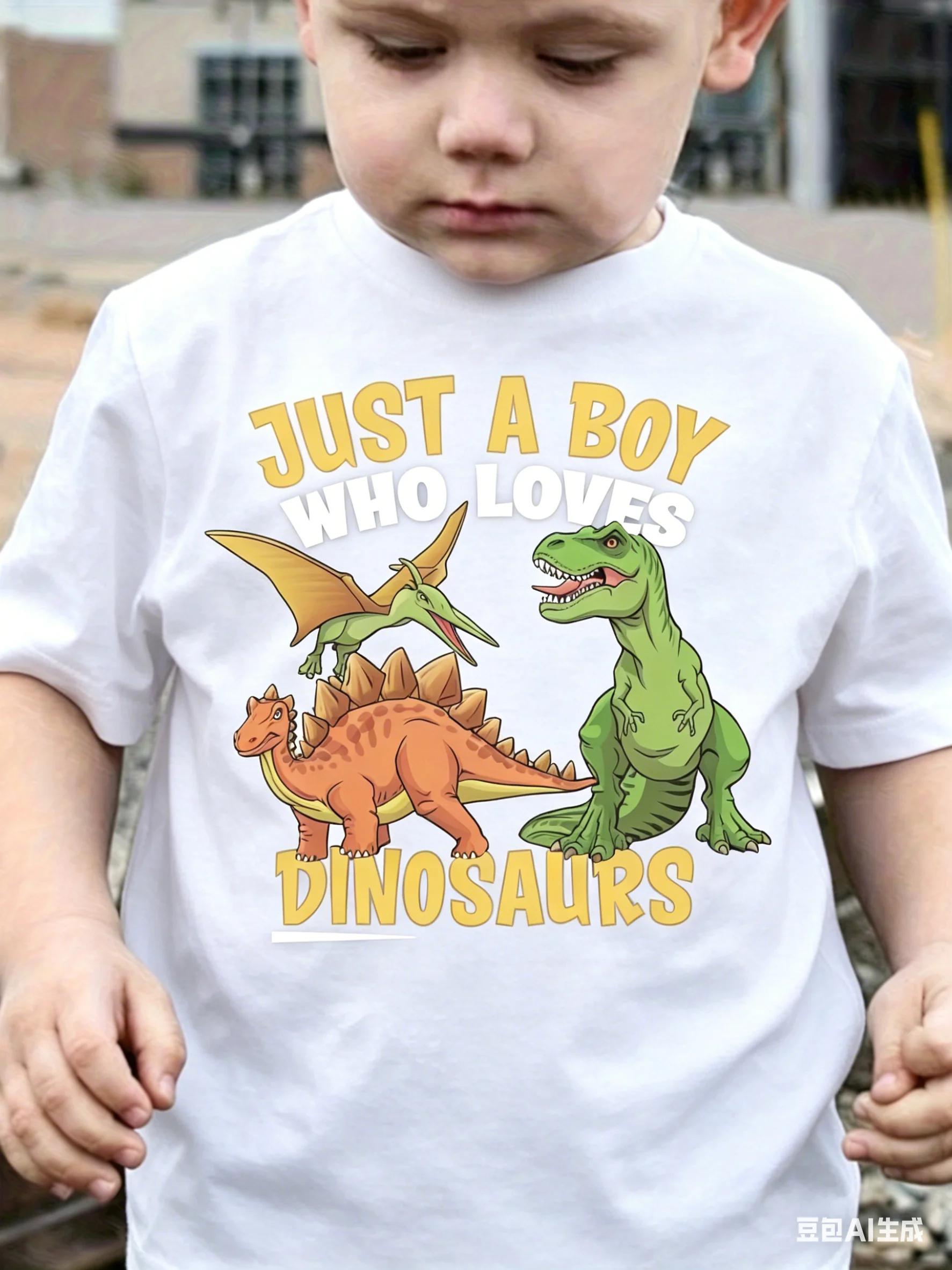 Hot Sale 2026 New Kids Just A Boy Who Loves Dinosaurs T-Shirt 100-160 Adult S-4XL Cute Dinosaur Print Casual Crew Neck Tee
Hot Sale 2026 New Kids Just A Boy Who Loves Dinosaurs T-Shirt 100-160 Adult S-4XL Cute Dinosaur Print Casual Crew Neck Tee