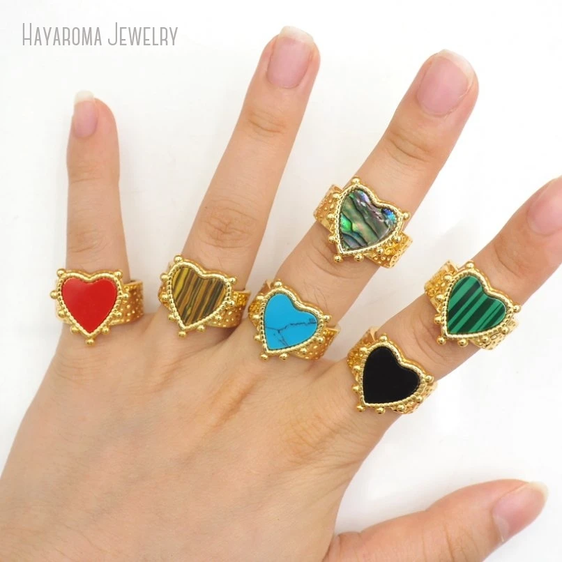10Pcs Wholesale Metal Malachite Synthetic Turquoises Semi-precious Stone Agates Onyx Gift For Her Ring RM50888
10Pcs Wholesale Metal Malachite Synthetic Turquoises Semi-precious Stone Agates Onyx Gift For Her Ring RM50888
