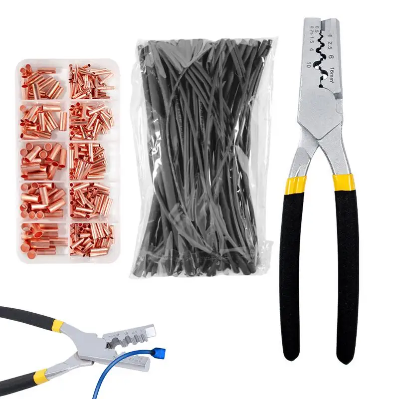 Wire Rope Crimping Tool Press Crimpers Pressing Pliers Kit Copper Tube Crimping Tool Safety For Transmitters Voltage Regulators
Wire Rope Crimping Tool Press Crimpers Pressing Pliers Kit Copper Tube Crimping Tool Safety For Transmitters Voltage Regulators