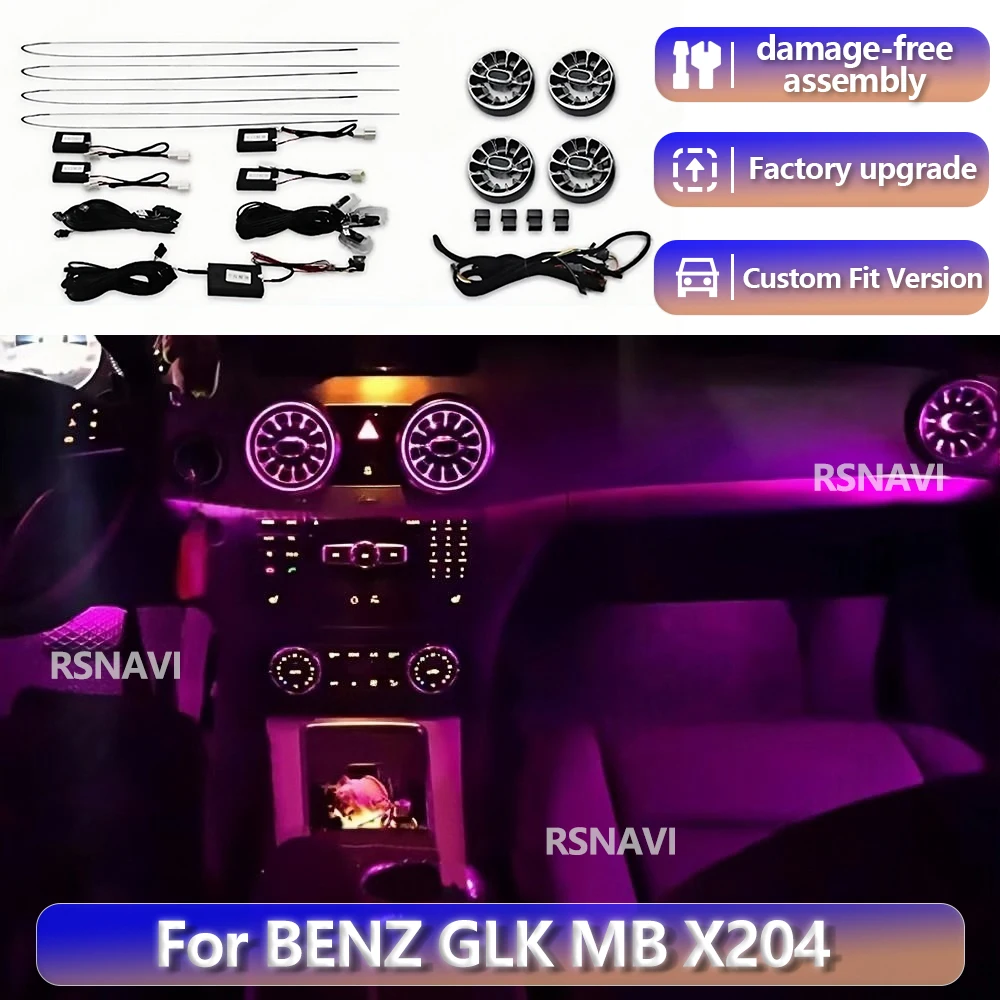 RGB color streamer For Benz GLK MB X204 2008 - 2015 64 Colours Ambient Lights Car Dashboard Front Air Vents Turbine Precise Fit
RGB color streamer For Benz GLK MB X204 2008 - 2015 64 Colours Ambient Lights Car Dashboard Front Air Vents Turbine Precise Fit