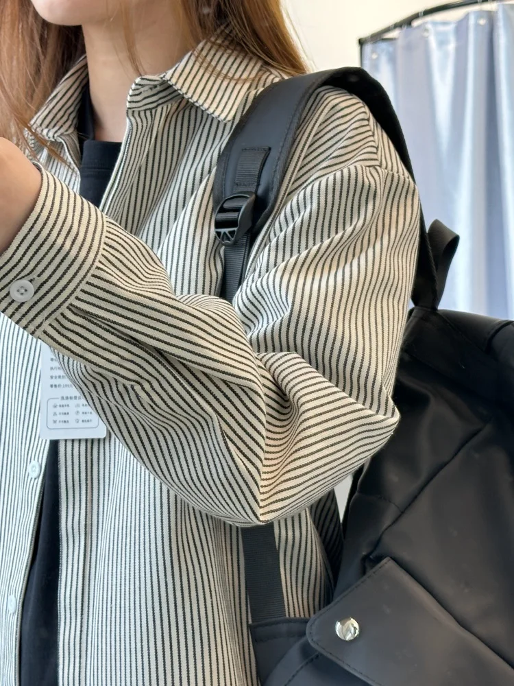 Ретро-кардиган в полоску с длинными рукавами, повседневный, свободного кроя, весна-осень, высокое качество, влагоотводящий, верхняя одежда
Ретро-кардиган в полоску с длинными рукавами, повседневный, свободного кроя, весна-осень, высокое качество, влагоотводящий, верхняя одежда