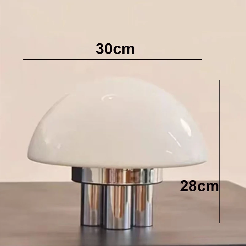 White glass lampshade new design simple mushroom desk lamp bedroom bedside or study DC power supply
White glass lampshade new design simple mushroom desk lamp bedroom bedside or study DC power supply