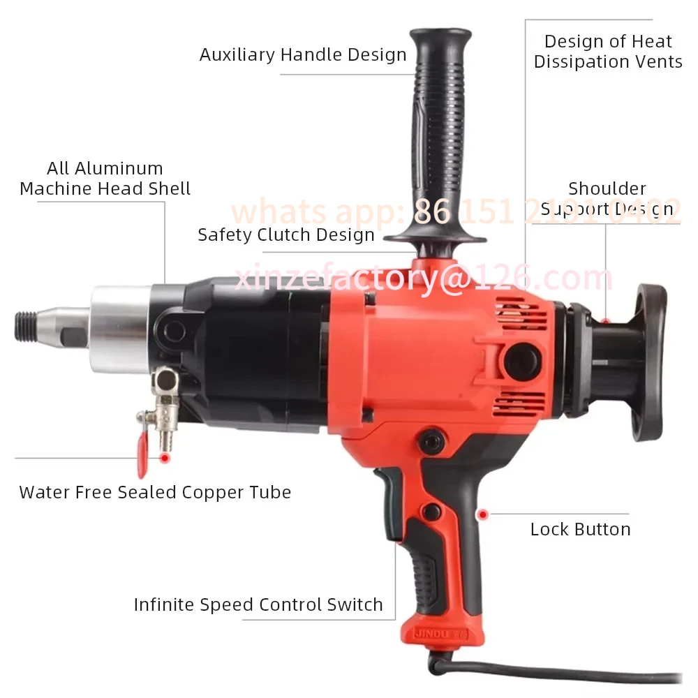 Customizable Water Drilling Drilling Machine Concrete Water Electric Drill Handheld Desktop High Power Air Conditioner H
Customizable Water Drilling Drilling Machine Concrete Water Electric Drill Handheld Desktop High Power Air Conditioner H