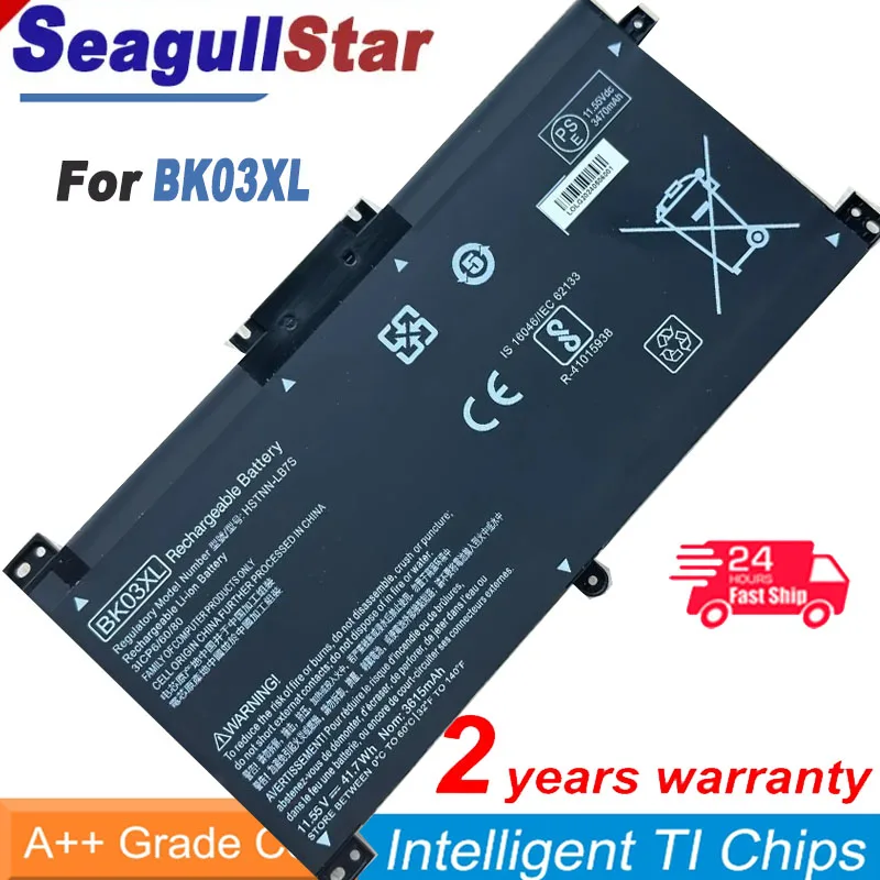 SeagullStar BK03XL Notebook Battery for HP Pavilion X360 14 14M Series HSTNN-LB7S 916811-855 916366-421 Laptop New 41.7WH
SeagullStar BK03XL Notebook Battery for HP Pavilion X360 14 14M Series HSTNN-LB7S 916811-855 916366-421 Laptop New 41.7WH