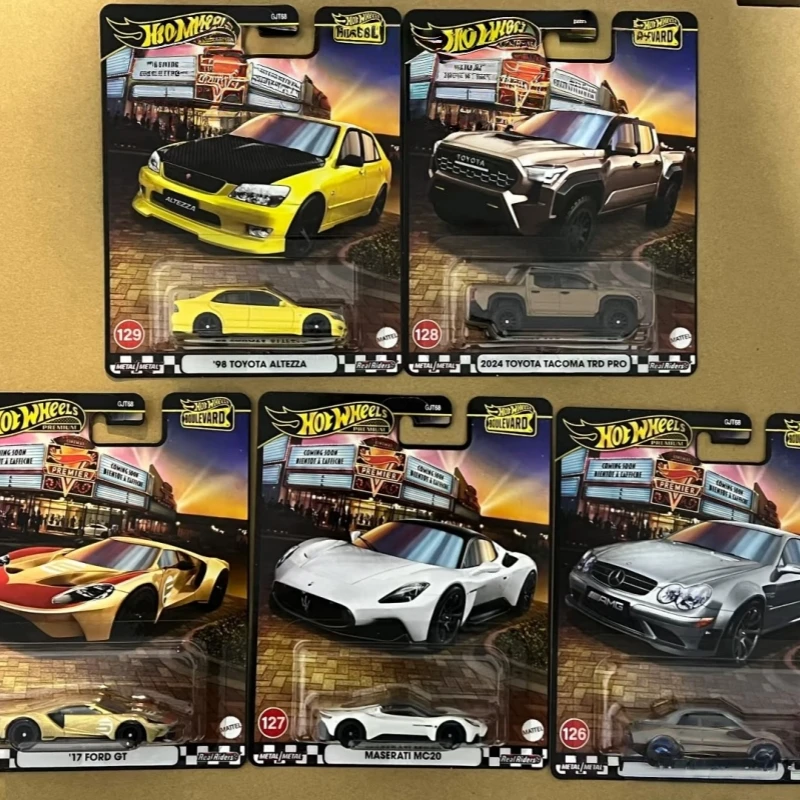 Подлинная новая модель автомобиля Hot Wheels Boulevard: Mix 3 из 2025 Premium Mercedes Benz Maserati Toyota Ford GT 1:64, литая под давлением модель автомобиля, игрушка 
Подлинная новая модель автомобиля Hot Wheels Boulevard: Mix 3 из 2025 Premium Mercedes Benz Maserati Toyota Ford GT 1:64, литая под давлением модель автомобиля, игрушка