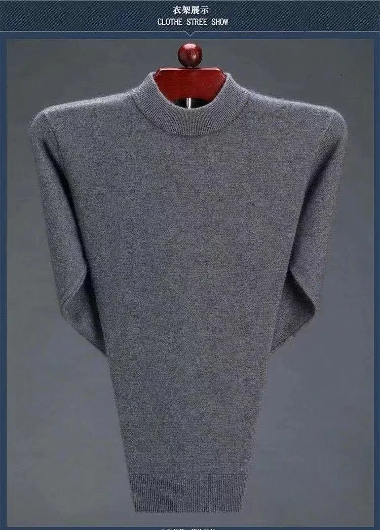 Men Autumn New Casual Solid Thick Wool Cotton Knitwear Pullovers Mockneck Outfit Fashion Slim Fit Knitted Sweater Men A321
Men Autumn New Casual Solid Thick Wool Cotton Knitwear Pullovers Mockneck Outfit Fashion Slim Fit Knitted Sweater Men A321