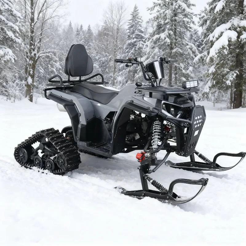 200CC Crawler Snowmobile All Terrain Sleigh Off-Road Vehicle Four Wheels ATV Motorcycle
200CC Crawler Snowmobile All Terrain Sleigh Off-Road Vehicle Four Wheels ATV Motorcycle