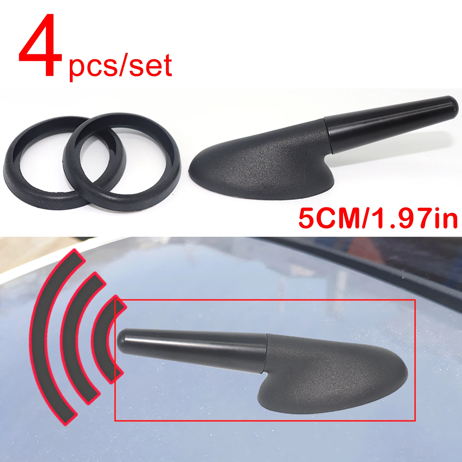 5CM/1.97in AM/FM Antenna Bee Sting Aerial Mast Radio For Ford Focus Fusion Roof Mount Short Rod Gaskets Base Seal Replacement
5CM/1.97in AM/FM Antenna Bee Sting Aerial Mast Radio For Ford Focus Fusion Roof Mount Short Rod Gaskets Base Seal Replacement
