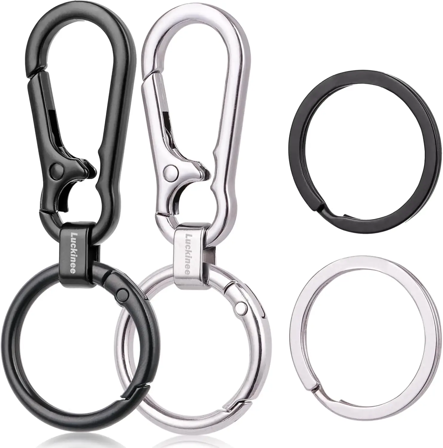 Metal Keychains Key ring with Carabiner Clip, Spring O Ring for Men Women, Quick Release Metal Key Ring Organizer
Metal Keychains Key ring with Carabiner Clip, Spring O Ring for Men Women, Quick Release Metal Key Ring Organizer