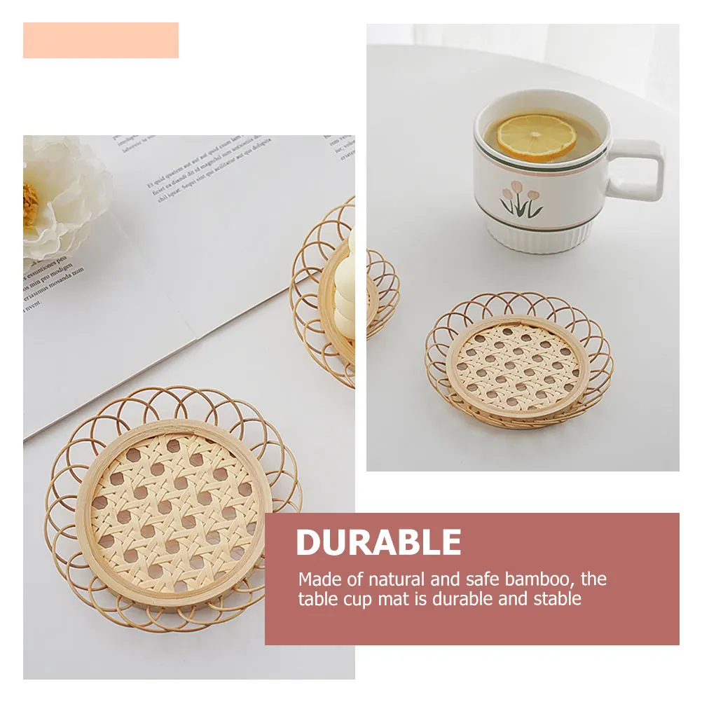 3pcs Bamboo Weaving Cup Mats Drink Coasters Heat Resistant Table Placemats Non-Slip Mats For Home Kitchen Tea Coffee
3pcs Bamboo Weaving Cup Mats Drink Coasters Heat Resistant Table Placemats Non-Slip Mats For Home Kitchen Tea Coffee