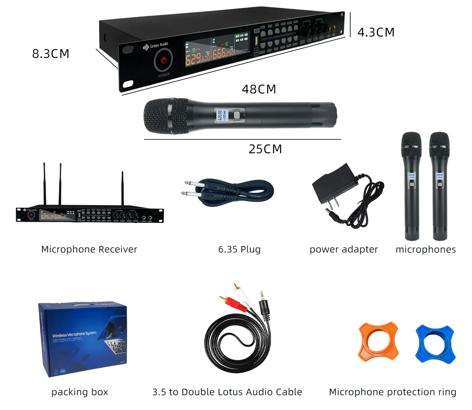 Беспроводная микрофонная система GAW-Q450 с двумя каналами UHF
Беспроводная микрофонная система GAW-Q450 с двумя каналами UHF