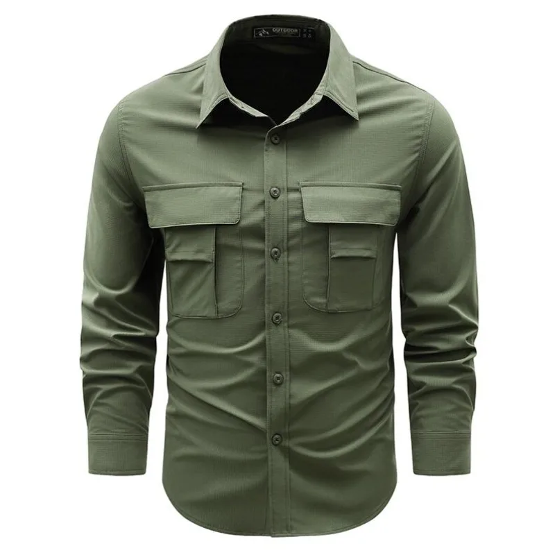 New Fashion Men Outdoor Long Sleeves Elastic Quick Drying Cargo Tooling Shirts Spring Male Thin Breathable Comfortable Shirts
New Fashion Men Outdoor Long Sleeves Elastic Quick Drying Cargo Tooling Shirts Spring Male Thin Breathable Comfortable Shirts