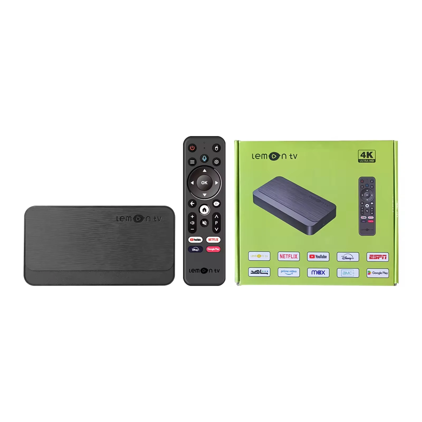 TV box Lemon TV L2 Android 12 2GB 16GB H618 set-top box quad core dual WiFi 2.4G&5G 4k intelligent Google voice assistant media player
TV box Lemon TV L2 Android 12 2GB 16GB H618 set-top box quad core dual WiFi 2.4G&5G 4k intelligent Google voice assistant media player