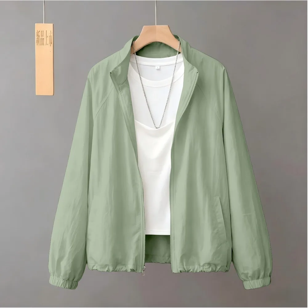 Women's Summer 2026 New Lazy Style Casual Fashion Thin Stand Collar Sun Protection Coat Long Sleeve Zipper Closure Polyester
Women's Summer 2026 New Lazy Style Casual Fashion Thin Stand Collar Sun Protection Coat Long Sleeve Zipper Closure Polyester