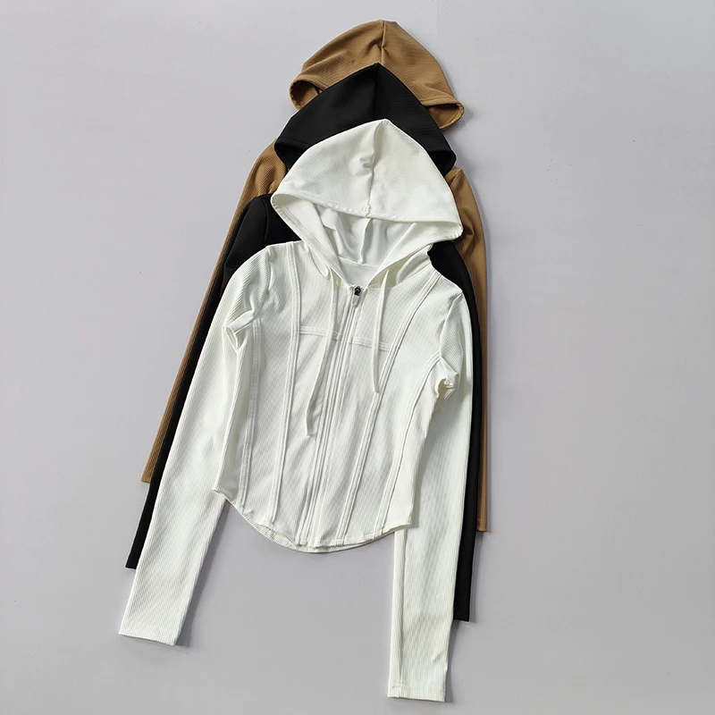 Fitness Coat Women's Hooded Cardigan Autumn and Winter Tight Fast Drying Top Sports Running Training Slim Yoga Dress Long Sleeve
Fitness Coat Women's Hooded Cardigan Autumn and Winter Tight Fast Drying Top Sports Running Training Slim Yoga Dress Long Sleeve