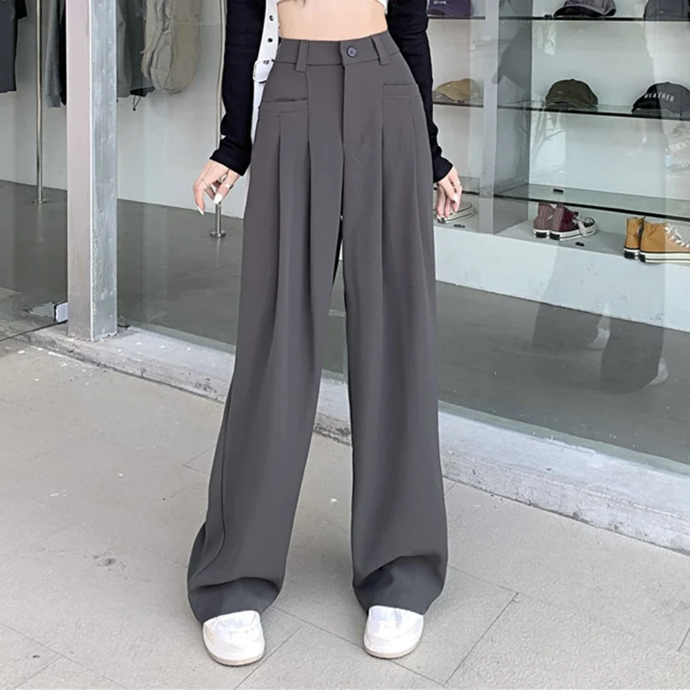 Casual Loose Fit Trousers Ladies Trousers Loose Straight Pants Black High Waist Trousers Casual Style Trousers
Casual Loose Fit Trousers Ladies Trousers Loose Straight Pants Black High Waist Trousers Casual Style Trousers