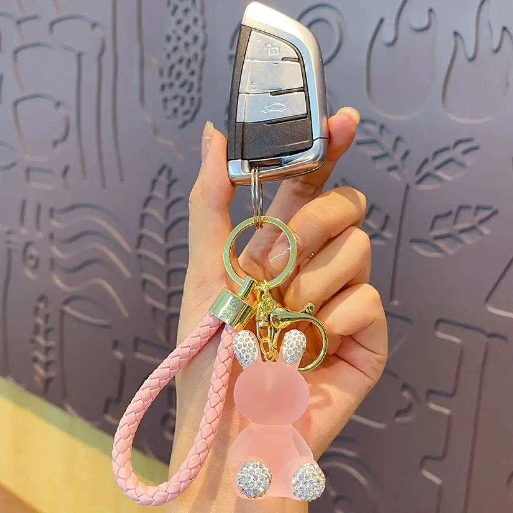 Creative Cartoon Crystal Rabbit Key Chain Cute with Rhinestone Car Keyring Exquisite Resin Bag Pendant Backpack
Creative Cartoon Crystal Rabbit Key Chain Cute with Rhinestone Car Keyring Exquisite Resin Bag Pendant Backpack