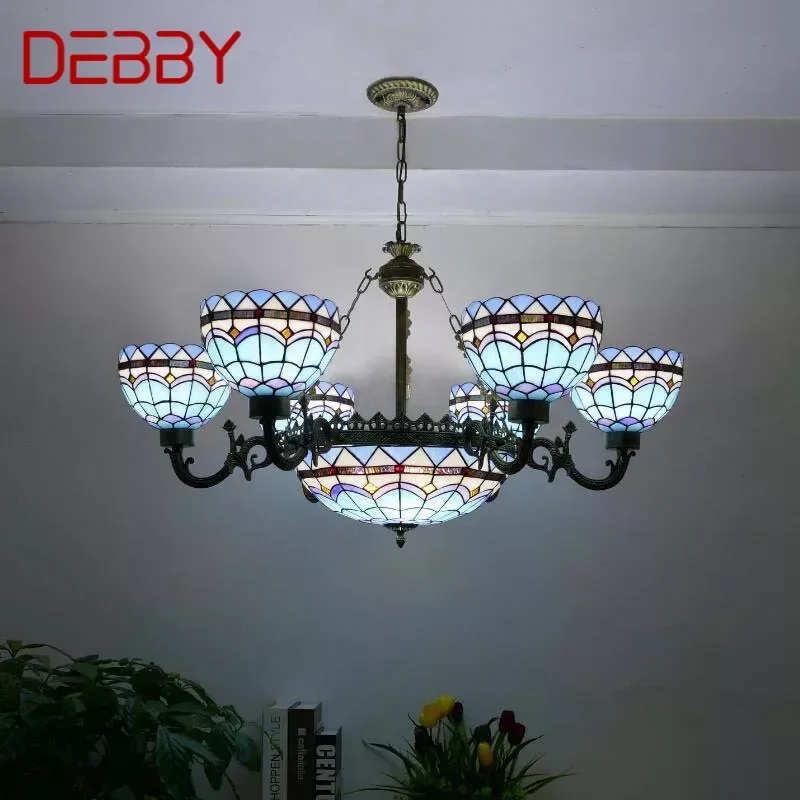 DEBBY Tiffany European Living Room PendantLamp Vintage Creative Color Glass restaurant Bedroom Hotel Chandelier
DEBBY Tiffany European Living Room PendantLamp Vintage Creative Color Glass restaurant Bedroom Hotel Chandelier