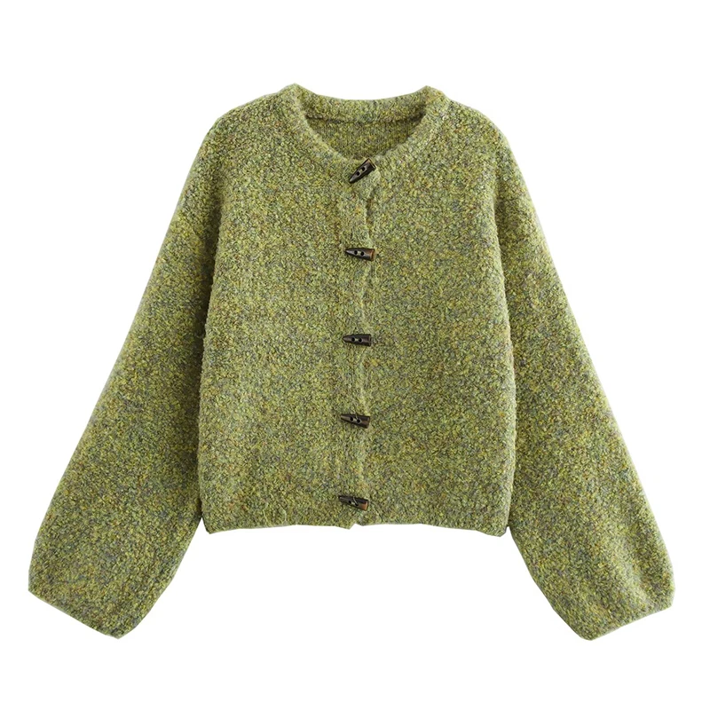 Solid Green Sweet Knitted Sweater Jacket Horn Toggle Button Knit Wear Coat Winter Women Simple Long Sleeves Warm Streetwear
Solid Green Sweet Knitted Sweater Jacket Horn Toggle Button Knit Wear Coat Winter Women Simple Long Sleeves Warm Streetwear