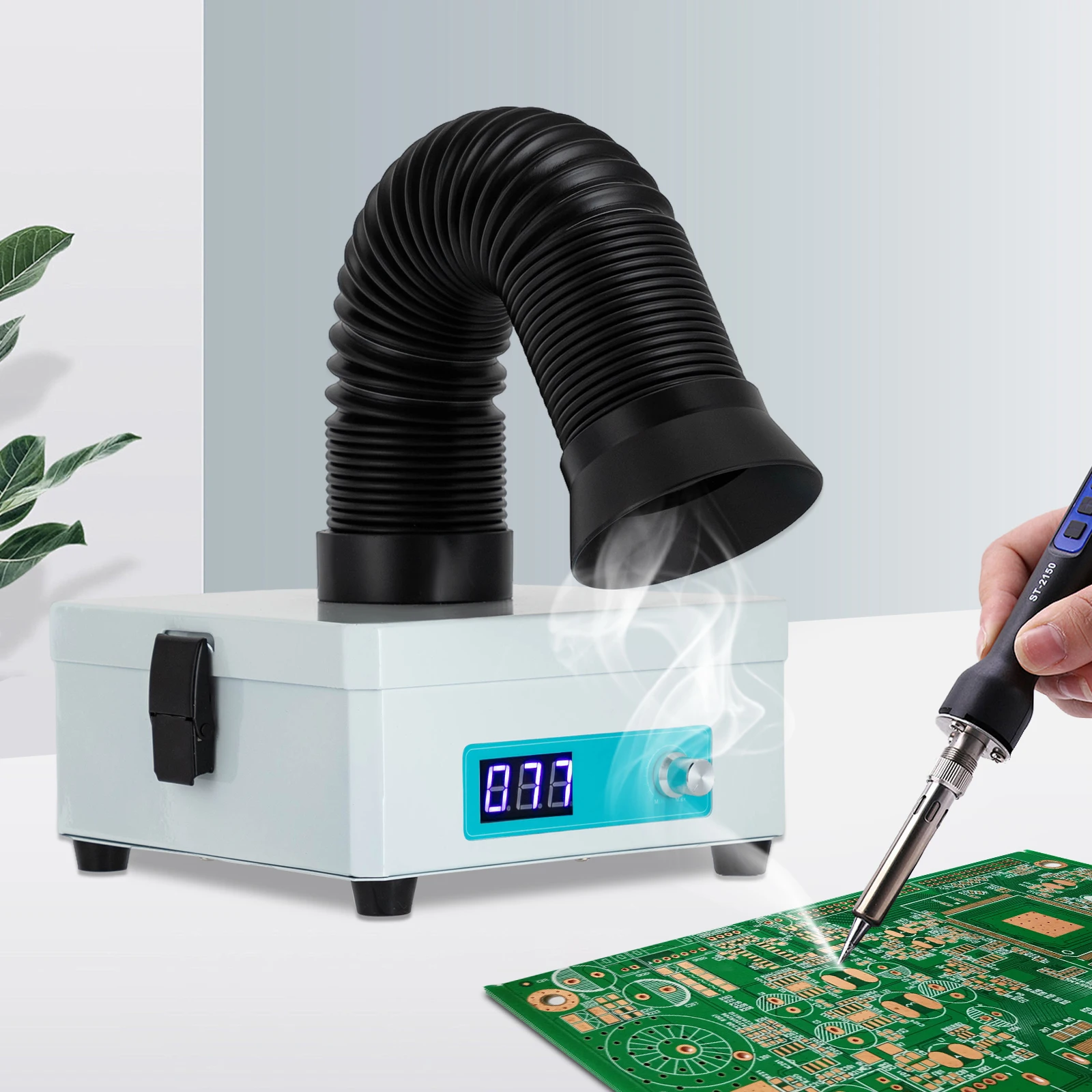 Fume Extractor Soldering Smoke Extraction Mini Desktop Soldering Smoke Absorber with 3-Stage Filter for Engraving DIY Welding
Fume Extractor Soldering Smoke Extraction Mini Desktop Soldering Smoke Absorber with 3-Stage Filter for Engraving DIY Welding