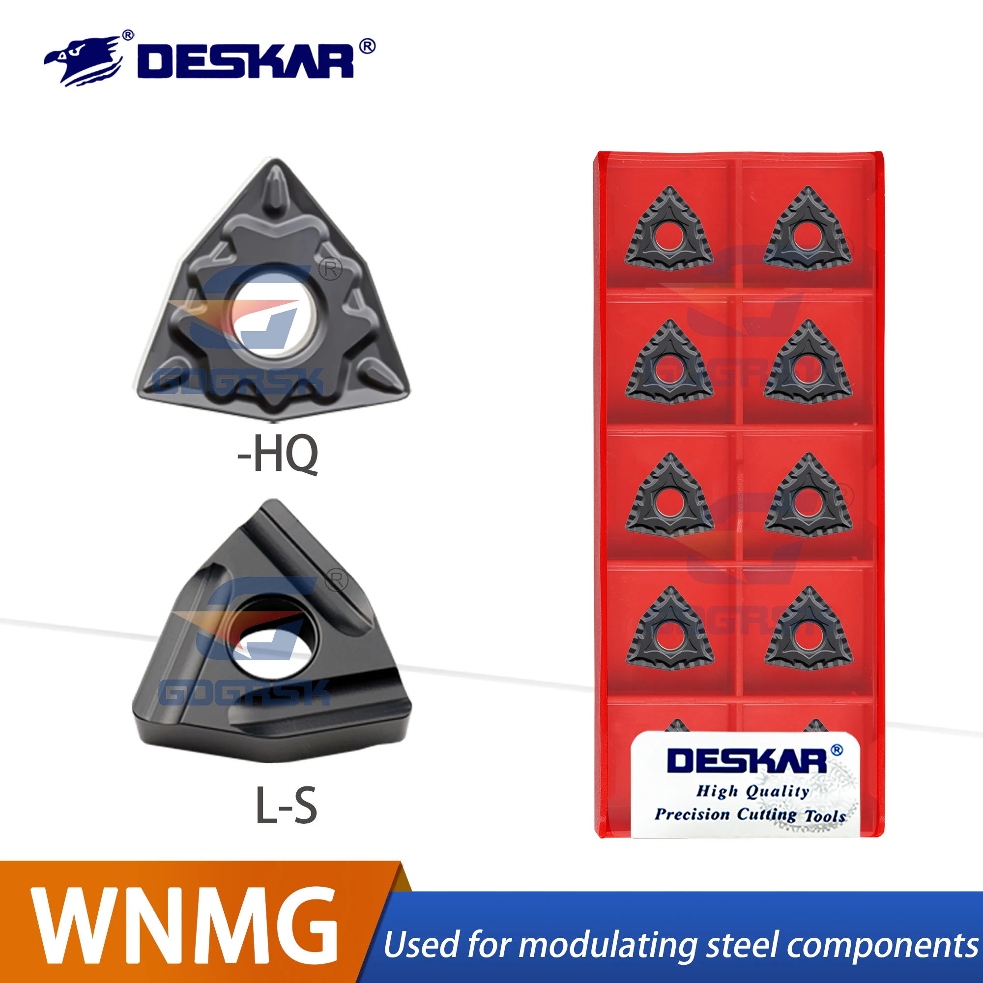 DESKAR 100% Original Numerical Control Blade Modulation Part Processing WNMG080404-TM LF9118CQ/HQ/PR/PM/ZM/L-S/R-S Groove Type
DESKAR 100% Original Numerical Control Blade Modulation Part Processing WNMG080404-TM LF9118CQ/HQ/PR/PM/ZM/L-S/R-S Groove Type