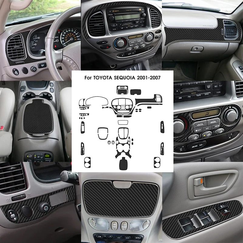1 Set For Toyota Sequoia 2001-2007 New Carbon Fiber Stickers Car Interior Decoration Protection Styling Accessories
1 Set For Toyota Sequoia 2001-2007 New Carbon Fiber Stickers Car Interior Decoration Protection Styling Accessories