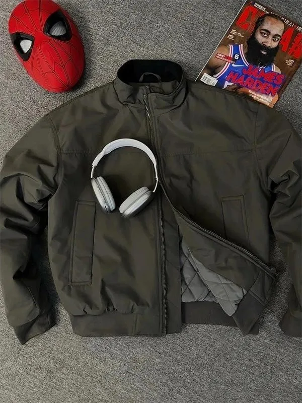 Grey Short Jacket Cotton Workwear Men Autumn Winter Three-Proof Heavy-Duty Stand Collar Coat Interlined Baseball Uniform
Grey Short Jacket Cotton Workwear Men Autumn Winter Three-Proof Heavy-Duty Stand Collar Coat Interlined Baseball Uniform