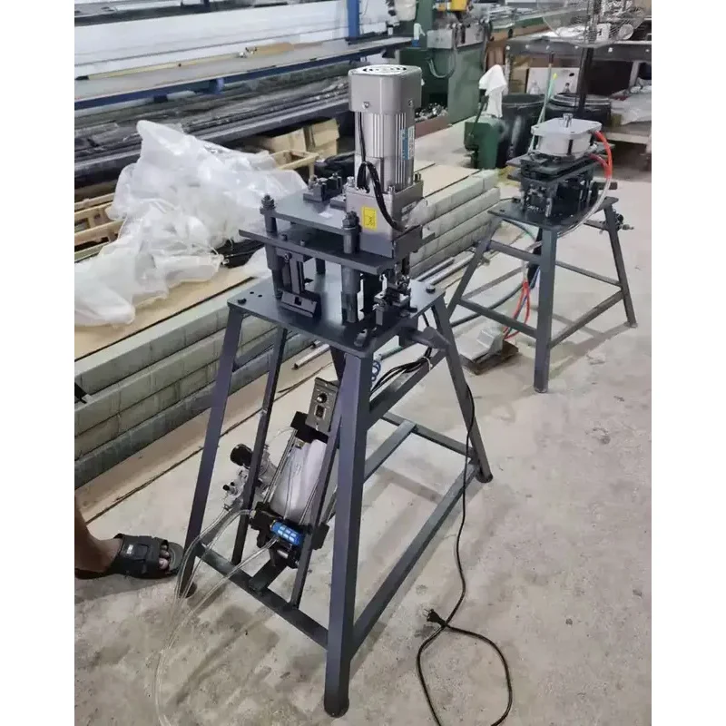 Door frame manual punching and drilling hine for hinge countersink screw hole processing