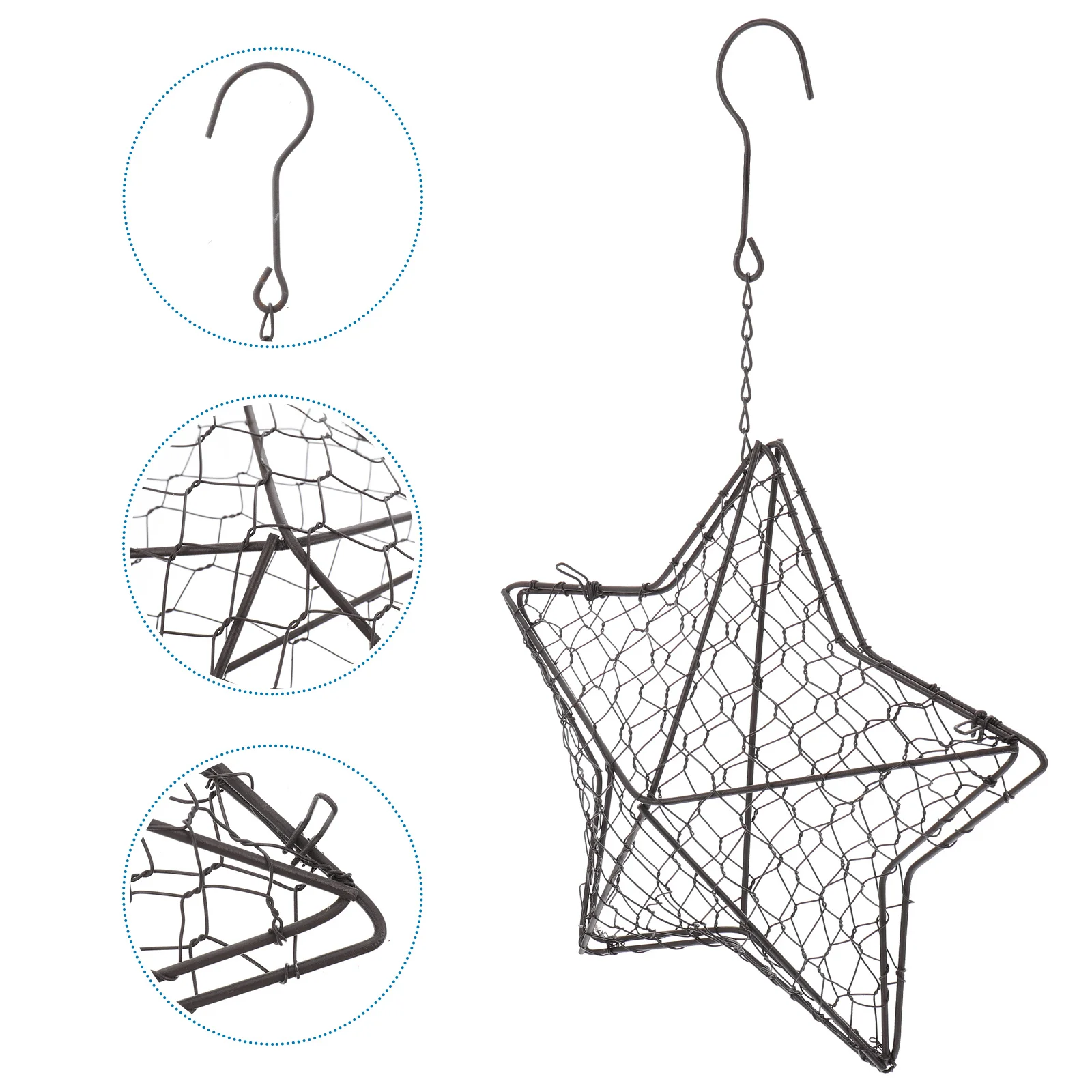 1Pcs Star Shaped Iron Wall Hanging Planter Pot for Succulents and Flowers Garden Balcony Home Decoration Hanging Basket Plant
1Pcs Star Shaped Iron Wall Hanging Planter Pot for Succulents and Flowers Garden Balcony Home Decoration Hanging Basket Plant