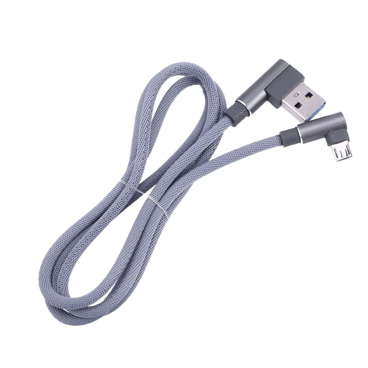 1m 90 Degree USB Micro Cable Right Angle Braided Durable Charging Cable High Speed Sync Cord Grey Micro USB Cord
1m 90 Degree USB Micro Cable Right Angle Braided Durable Charging Cable High Speed Sync Cord Grey Micro USB Cord